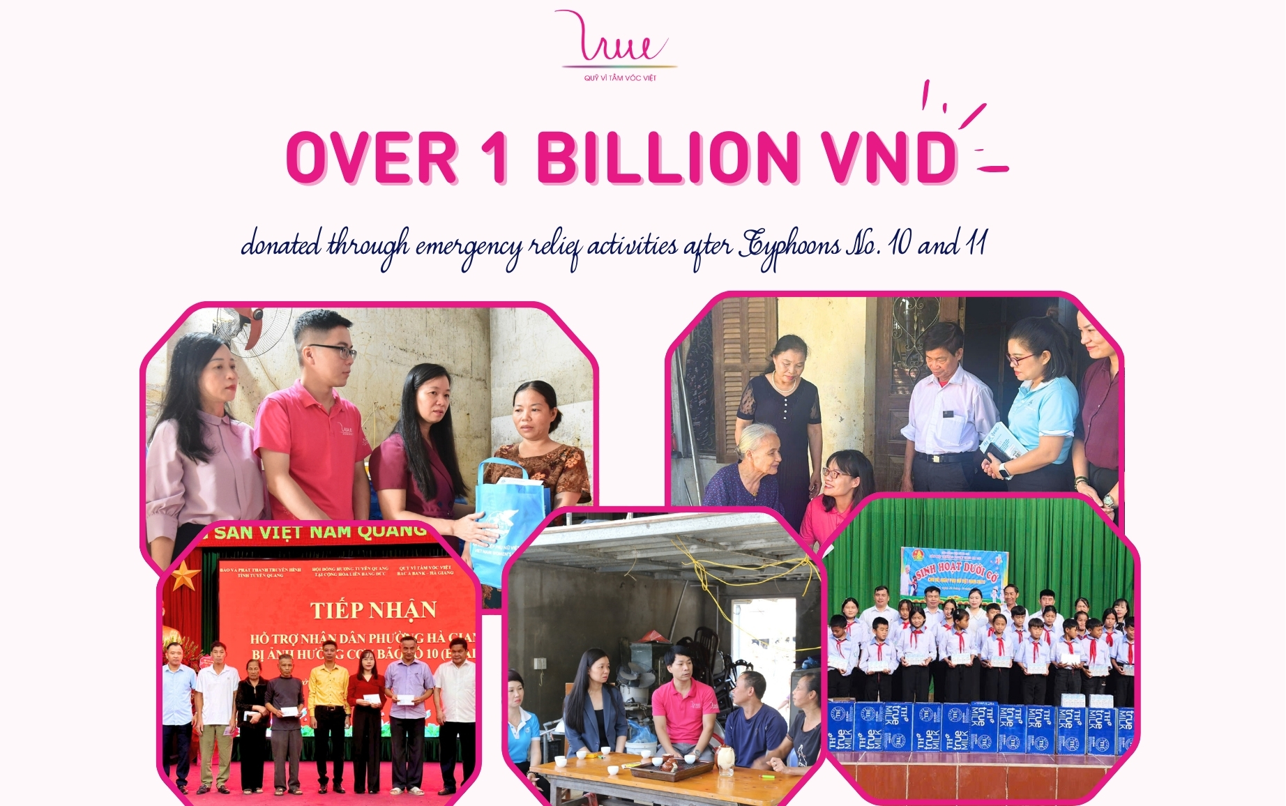 More than 1 billion VND delivered through emergency relief activities following Storms No. 10 and 11